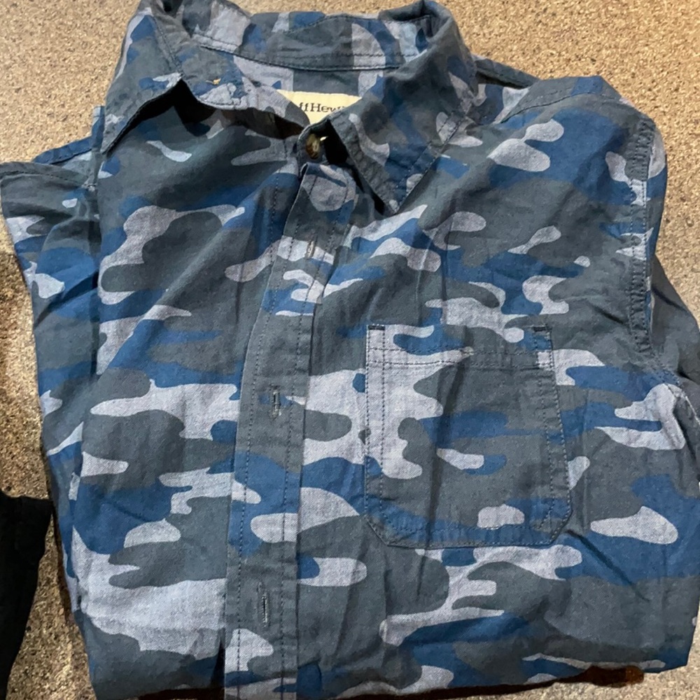 Boys long sleeve button shirt.